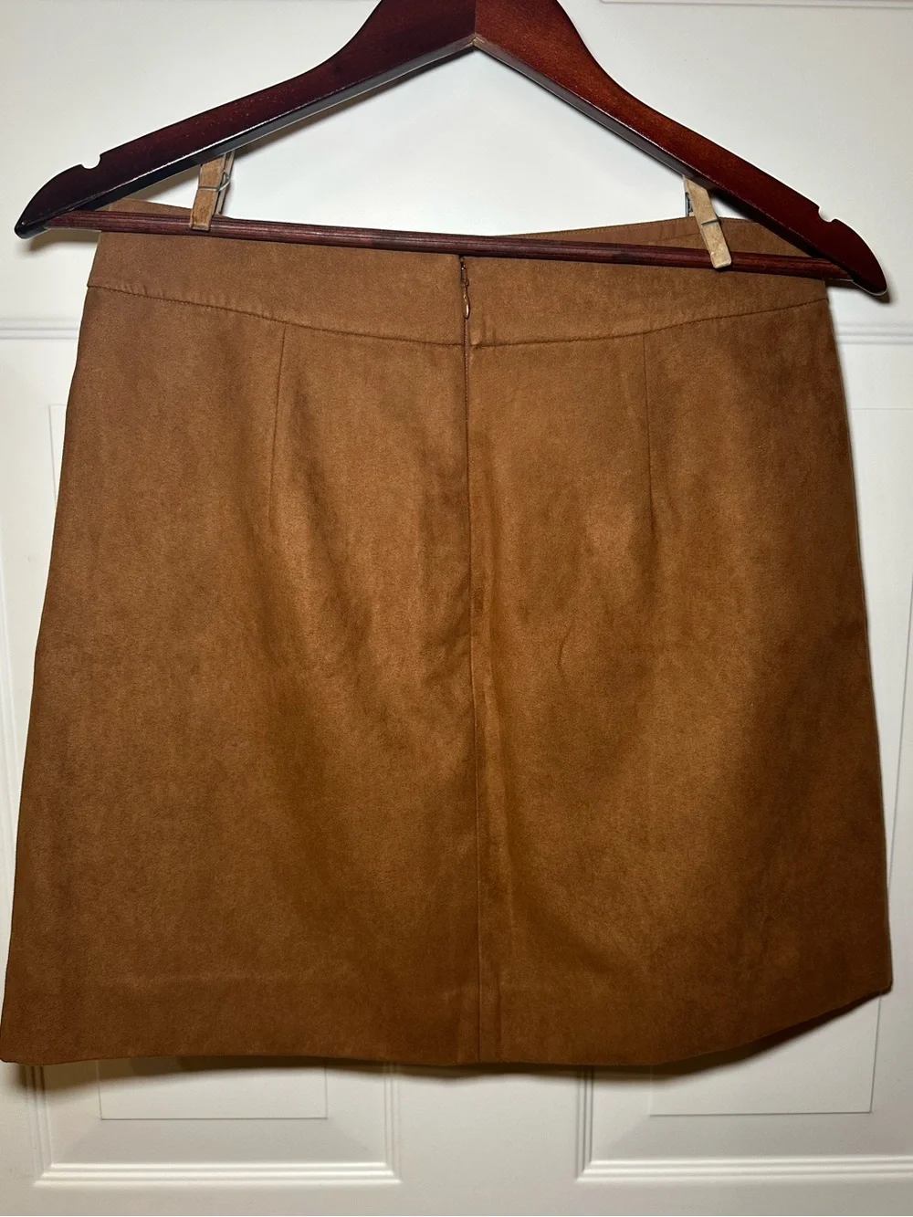J.Crew Faux Suede Mini Skirt Camel Brown Size 6 | Soft Vegan Suede | Fall Staple